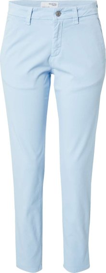 SELECTED FEMME Chino kalhoty modrá