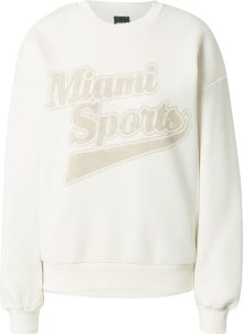 Gina Tricot Mikina \'Riley\' písková / barva bílé vlny