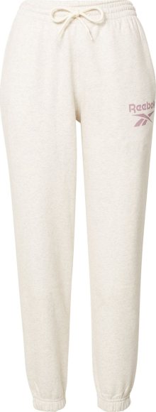 Reebok Classics Kalhoty fialová / offwhite / bílý melír