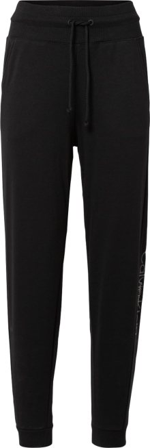 Calvin Klein Performance Sportovní kalhoty šedá / černá / bílá