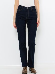 Tmavě modré dámské straight fit džíny CAMAIEU - XS