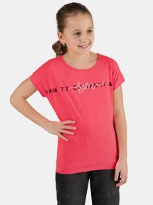 Tmavě růžové holčičí tričko s potiskem SAM 73 - 128