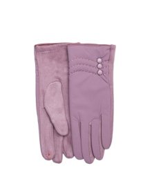 Dámské rukavice s knoflíky ALIANA fialové  