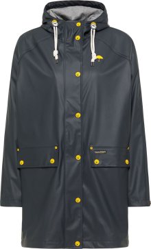 Schmuddelwedda Přechodný kabát ultramarínová modř / žlutá
