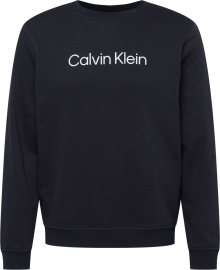 Calvin Klein Performance Sportovní mikina černá / bílá