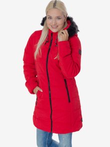 Červený dámský prošívaný kabát SAM 73 - XS