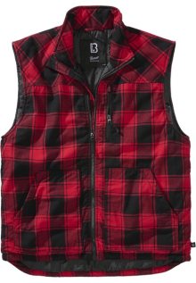 Brandit Lumber Vest red/black - S