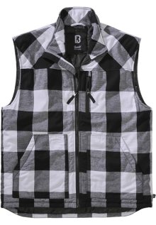 Brandit Lumber Vest white/black - S
