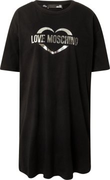 Love Moschino Šaty černá / stříbrná