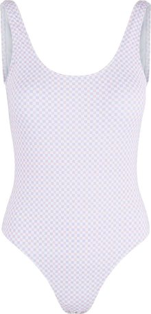 PIECES Plavky \'Vanessa\' lenvandulová / starorůžová / přírodní bílá