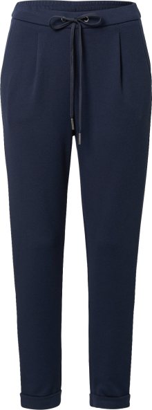 ESPRIT Kalhoty se sklady v pase marine modrá