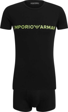 Emporio Armani Pyžamo krátké zelená / černá