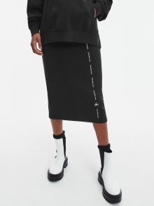 Černá dámská pouzdrová midi sukně s rozparkem Calvin Klein Jeans - XS