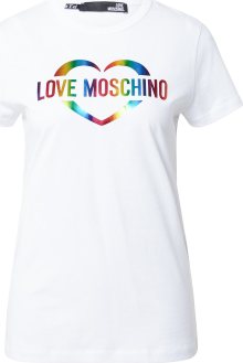 Love Moschino Tričko \'MAGLIETTA\' mix barev / bílá