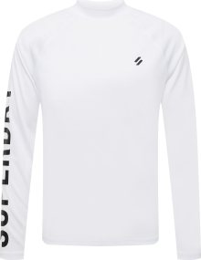 Superdry Funkční tričko černá / bílá