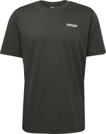 OAKLEY Funkční tričko \'MARBLE\' šedá / tmavě zelená / bílá