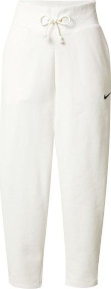 Nike Sportswear Kalhoty černá / barva vaječné skořápky