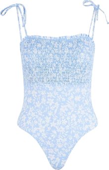 PIECES Plavky \'Veronica\' světlemodrá / bílá