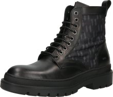 Karl Lagerfeld Šněrovací boty šedá / černá