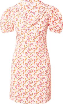 GLAMOROUS Letní šaty oranžová / pink / bílá