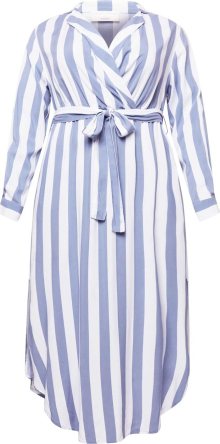 Guido Maria Kretschmer Curvy Collection Košilové šaty \'Denise\' modrá / bílá