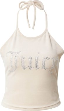 Juicy Couture Top \'ETTA\' písková / stříbrná