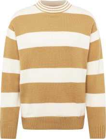 BOSS Orange Svetr \'Apster\' béžová / tmavě béžová