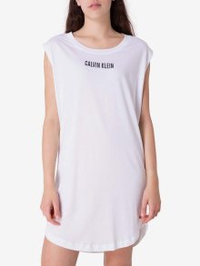 Bílé dámské šaty s nápisem Calvin Klein Jeans - XS
