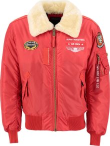 ALPHA INDUSTRIES Zimní bunda \'Injector III Air Force\' mix barev / červená