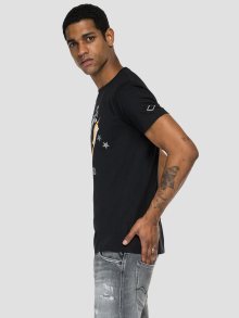 Černé pánské tričko Replay - XL