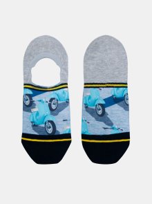 Šedo-modré pánské nízké ponožky XPOOOS - 39-42
