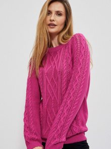 Tmavě růžový svetr Moodo - XS