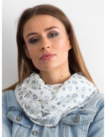 Dámská šála se vzory DORIS bílá