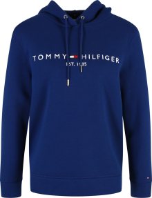 TOMMY HILFIGER Mikina námořnická modř / enciánová modrá / světle červená / bílá