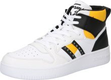 Tommy Jeans Kotníkové tenisky žlutá / černá / bílá