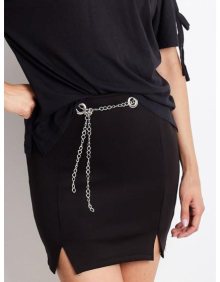 Dámská sukně s řetízkem CHAIN černá 