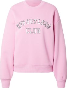 Gina Tricot Mikina \'Riley\' světle růžová / černá / bílá