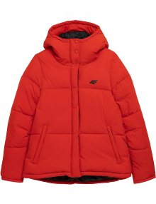 Dámská zimní červená bunda 4F