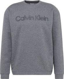 Calvin Klein Mikina tmavě šedá / šedý melír