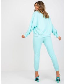 Dámská souprava tepláková s mikinou bez kapuce MILES mátová  