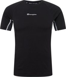 Champion Authentic Athletic Apparel Funkční tričko tmavě šedá / černá / bílá