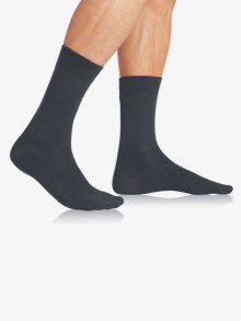 Tmavě šedé pánské ponožky Bellinda GENTLE FIT SOCKS  - 39-42