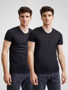 Sada dvou pánských basic triček v černé barvě Diesel - M