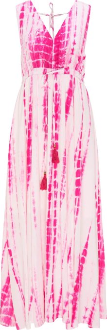 IZIA Letní šaty pink / bílá