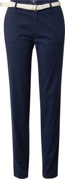 ESPRIT Chino kalhoty marine modrá