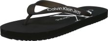 Calvin Klein Jeans Žabky černá / bílá