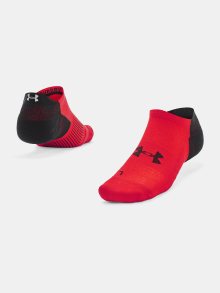 Černo-červené pánské ponožky Under Armour UA ArmourDry Run No Show  - 46-50 1/2