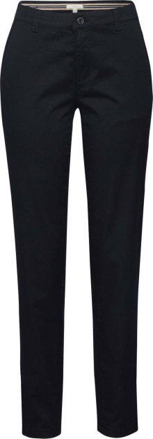 ESPRIT Chino kalhoty černá