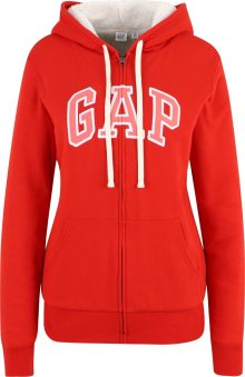 Gap Tall Mikina s kapucí starorůžová / červená / bílá
