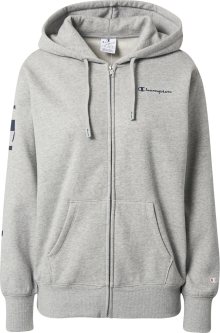 Champion Authentic Athletic Apparel Mikina s kapucí námořnická modř / šedý melír / bílá